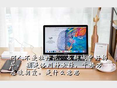 何人不爱牡丹花,占断城中好物华。 颖是洛川神女作,千娇万态破朝霞。是什么意思