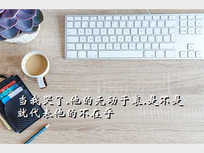 当我哭了.他的无动于衷.是不是就代表他的不在乎