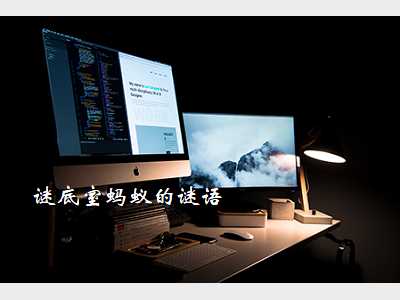 谜底室蚂蚁的谜语