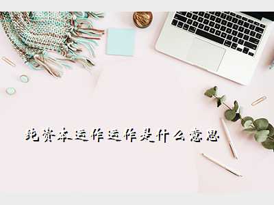 纯资本运作运作是什么意思