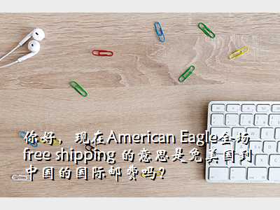 你好,现在American Eagle全场free shipping 的意思是免美国到中国的国际邮费吗?