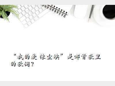 “我的爱 像尘埃”是哪首歌里的歌词?