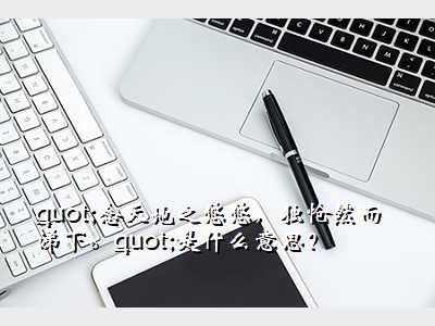 "念天地之悠悠,独怆然而涕下。"是什么意思?