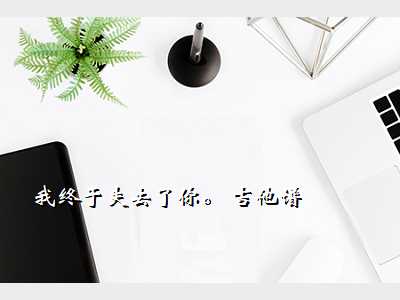 我终于失去了你。 吉他谱