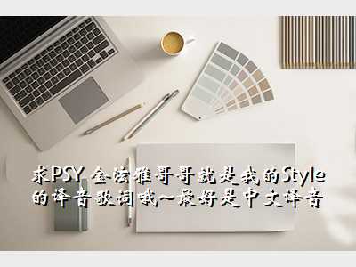 求PSY 金泫雅哥哥就是我的Style 的译音歌词哦~最好是中文译音