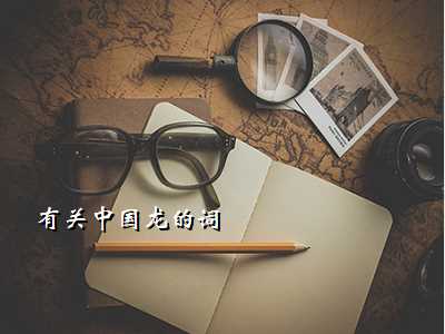 有关中国龙的词