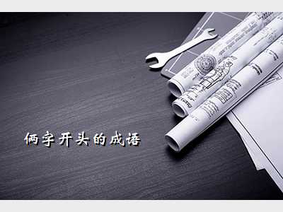 俩字开头的成语